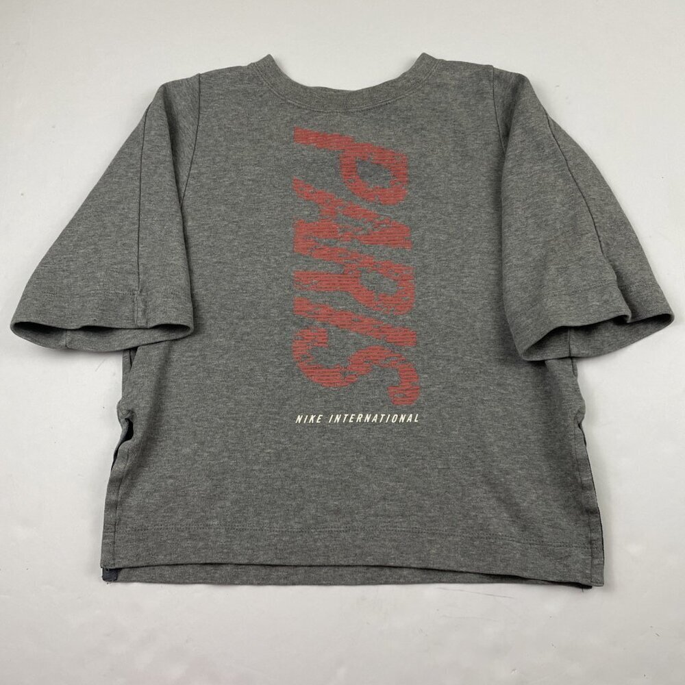 Nike International Paris Cropped T-Shirt Women’s XS Crop Top Gray Crew Neck